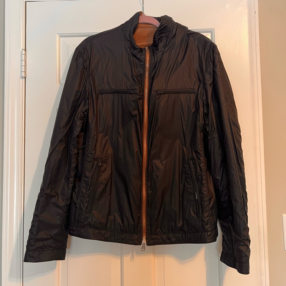 Brunello Cucinelli men’s 100% Leather Jacket size Large - Picture 15 of 16